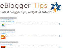 Tablet Screenshot of ebloggertips.com